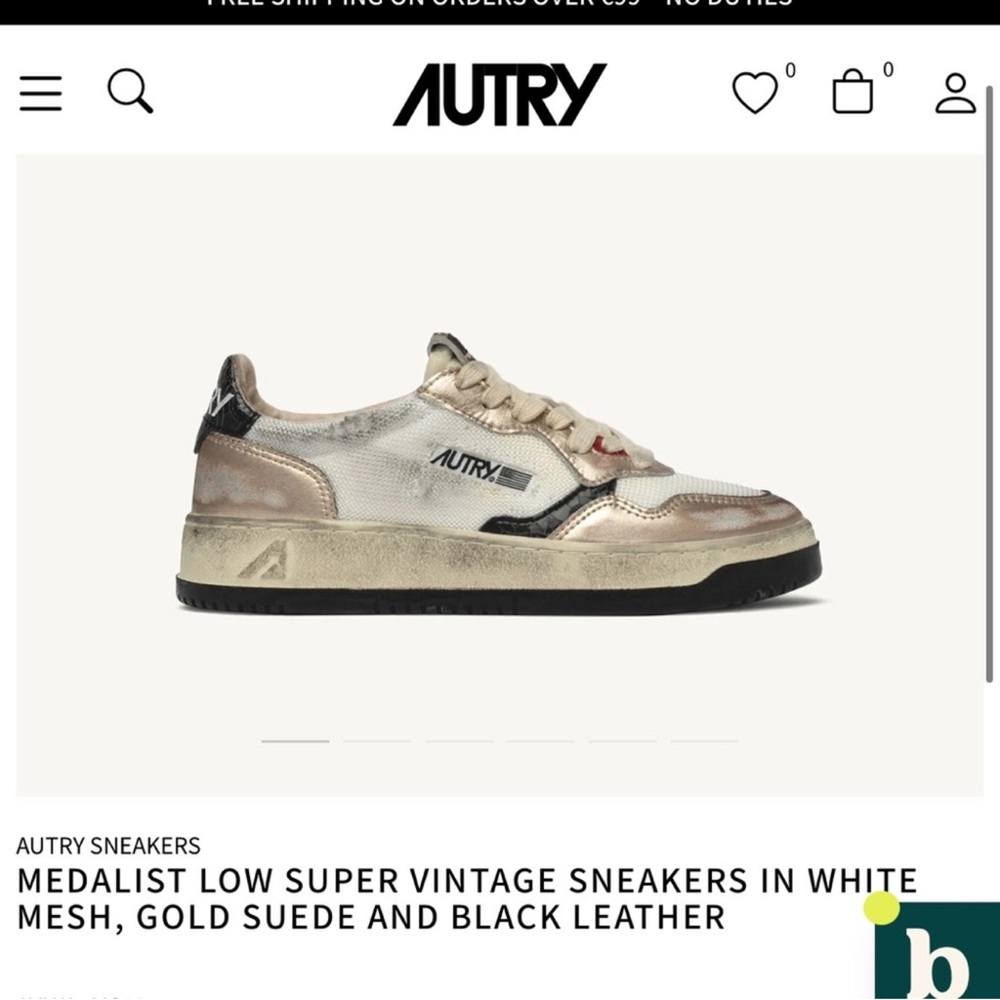 Autry medalist super vintage low top mesh 39/9